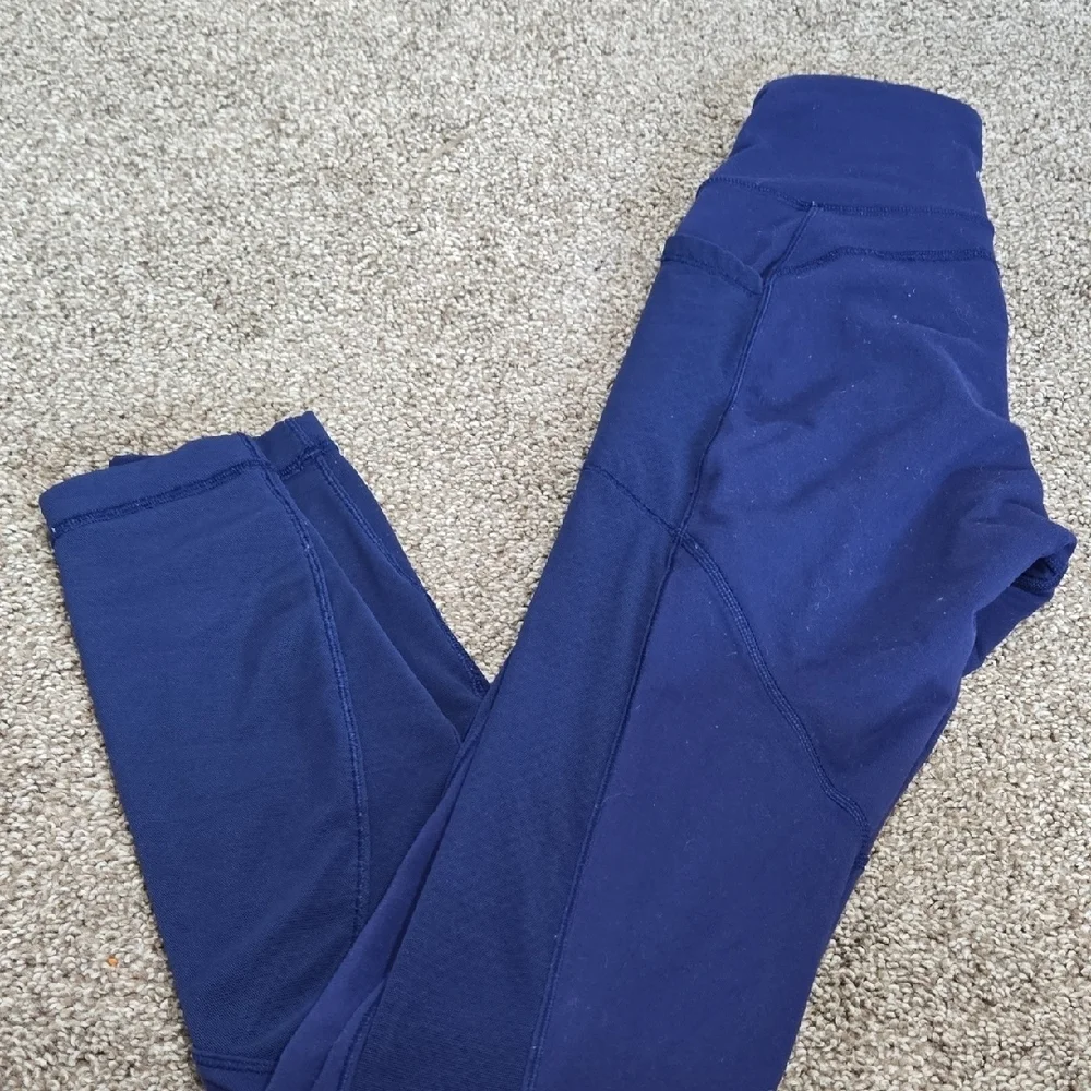 Lululemon Navy Blue High-Waisted Leggings